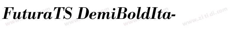 FuturaTS DemiBoldIta字体转换